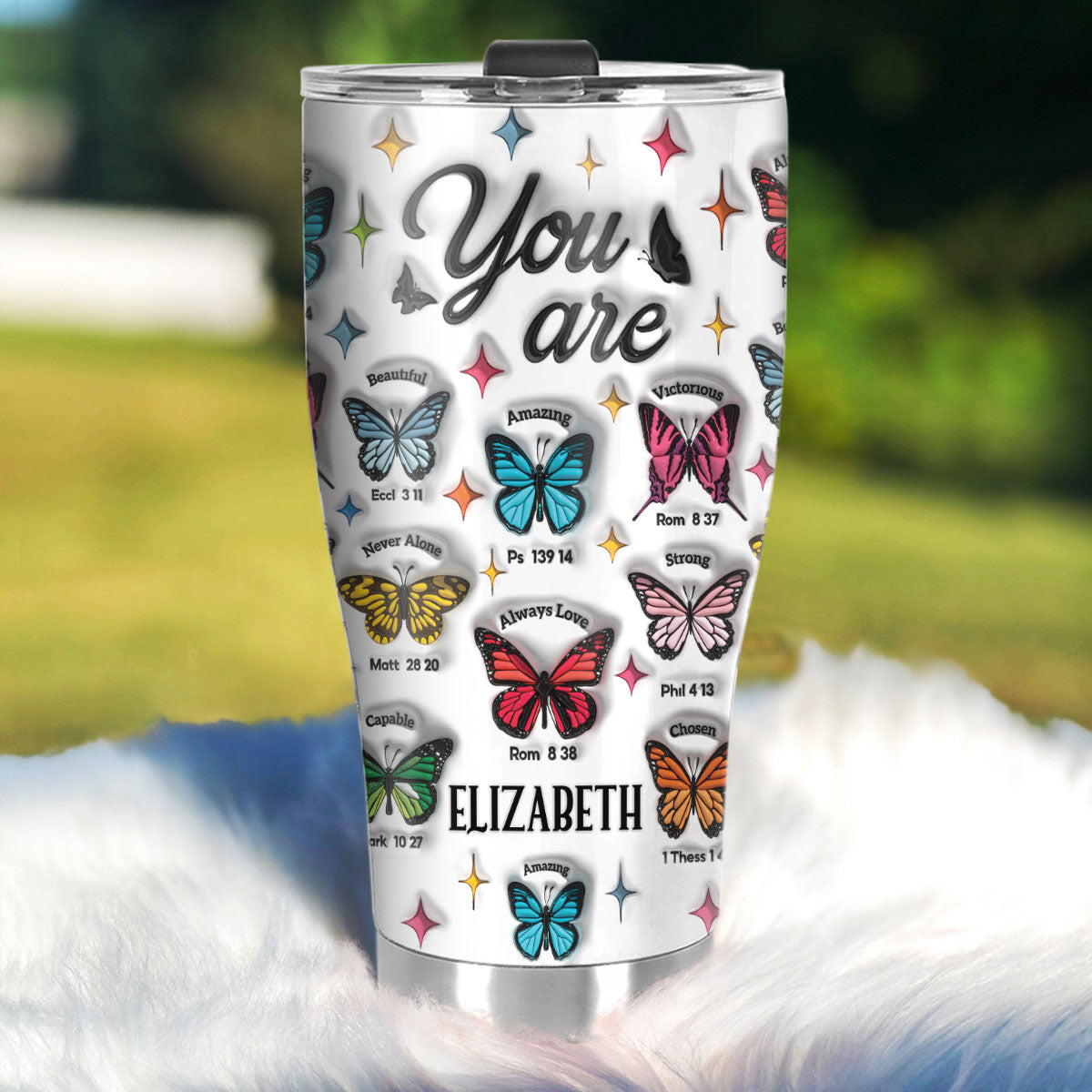 Faith Bible Verse - Personalized Stainless Steel Tumbler