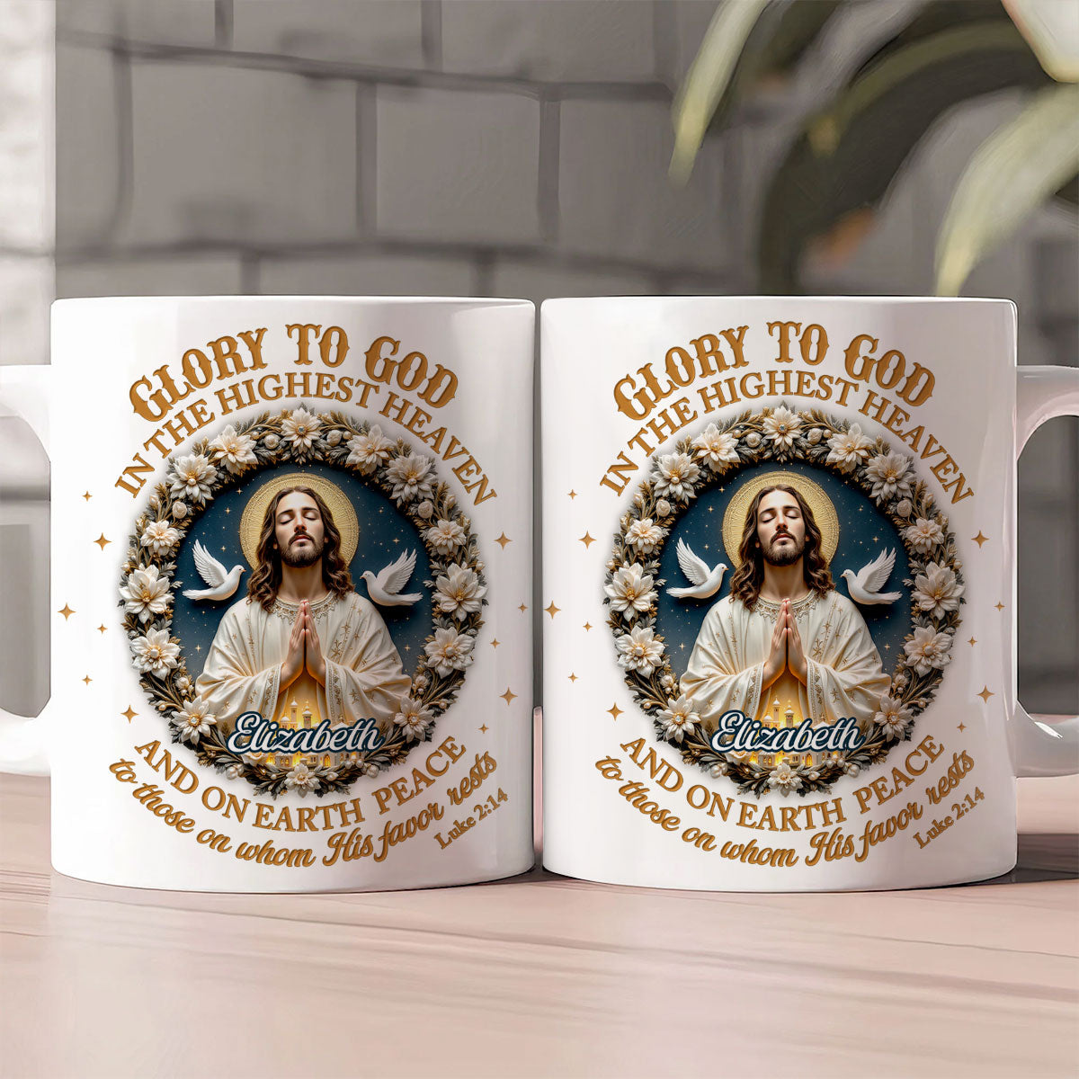 Glory To God - Christian Faith Personalized Coffee Mug