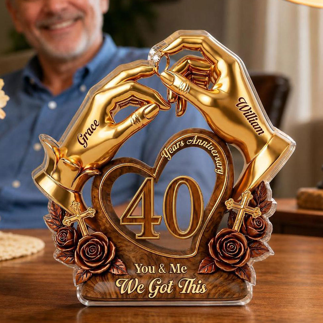 You & Me We Got This - Personalized Acrylic Plaque GAPJS10016