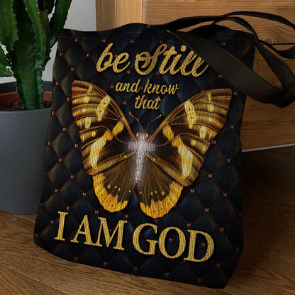 Be Still And Know - Butterfly Tote Bag - Christian Inspirational GTTJS10338