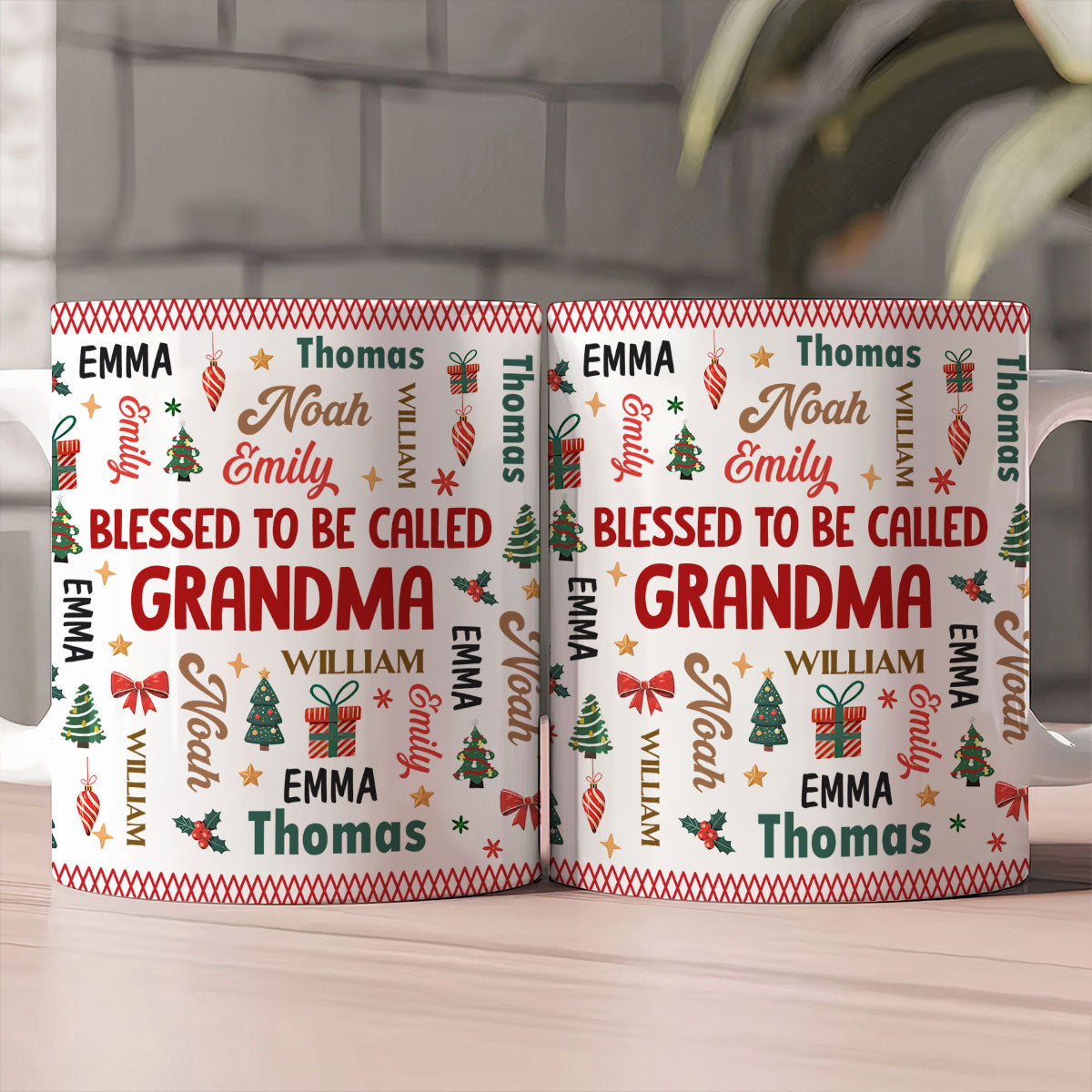 Blessed To Be Called Grandma - Personalized Ceramic Coffee Mug