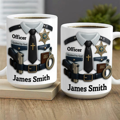 Shielded By Faith - Personalized Ceramic Coffee Mug