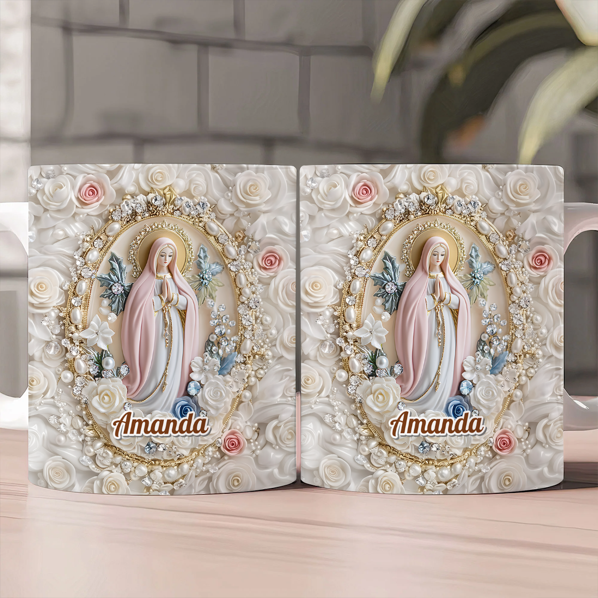 Blessed Mary Prayer - Personalized Coffee Mug