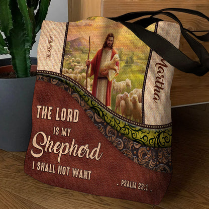 Psalm 23 Gift for Loved One - Personalized Tote Bag GTTJS10146