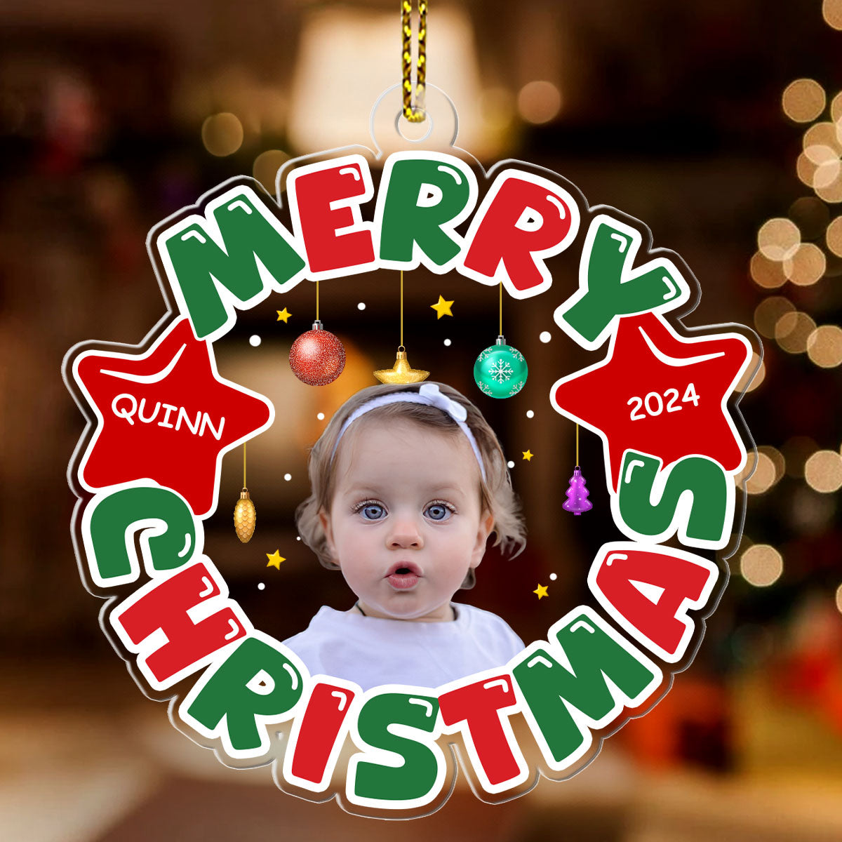 Christmas Gift - Personalized Acrylic Ornament GOJS10178