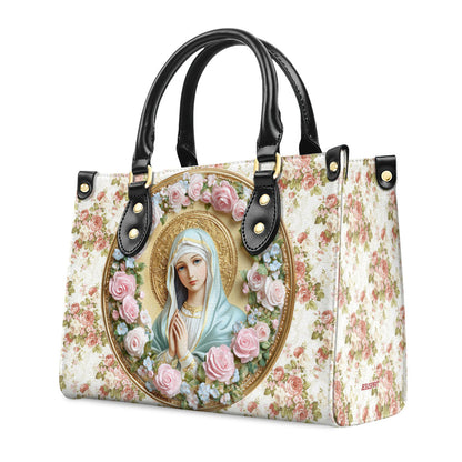 Virgin Mary's Grace - Leather Handbag - Inspirational Christian Accessory GMJSLB200095