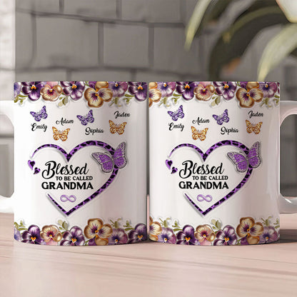 Blessed To Be Called Nana - Personalized Coffee Mug