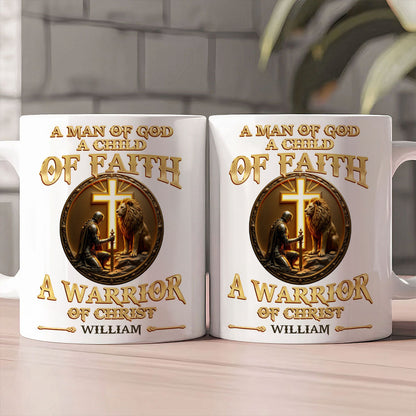 Warrior Of Christ - Personalized Ceramic Coffee Mug