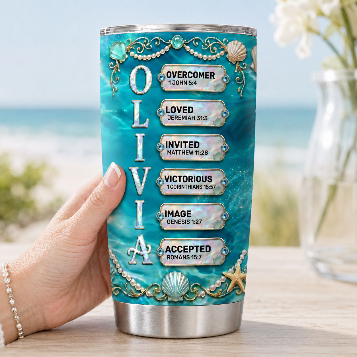Faith-Inspired - Personalized Stainless Steel Tumbler
