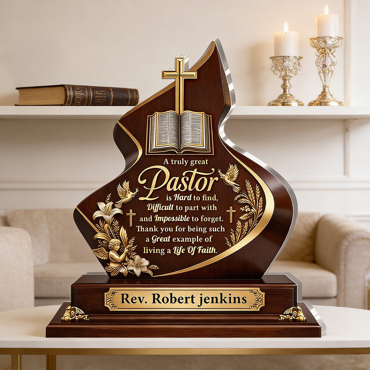 Love of God - Personalized Acrylic Plaque - Gift for Pastor GAPJS10094