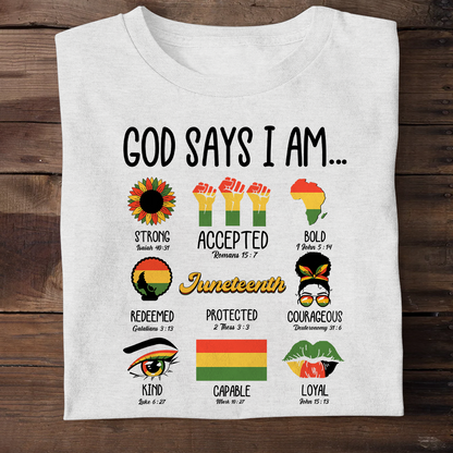 God Says I Am - 2D Unisex T-shirt GMJSTS200077