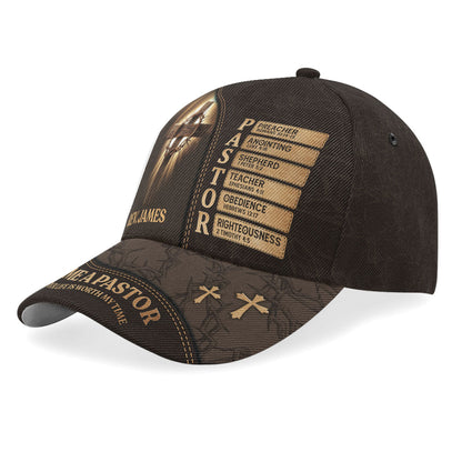 Faith and Sacrifice - Personalized Classic Cap for Pastor