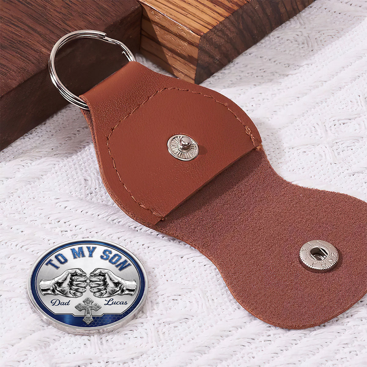 Faith-Inspired Gift for Son - Personalized Pocket Hug