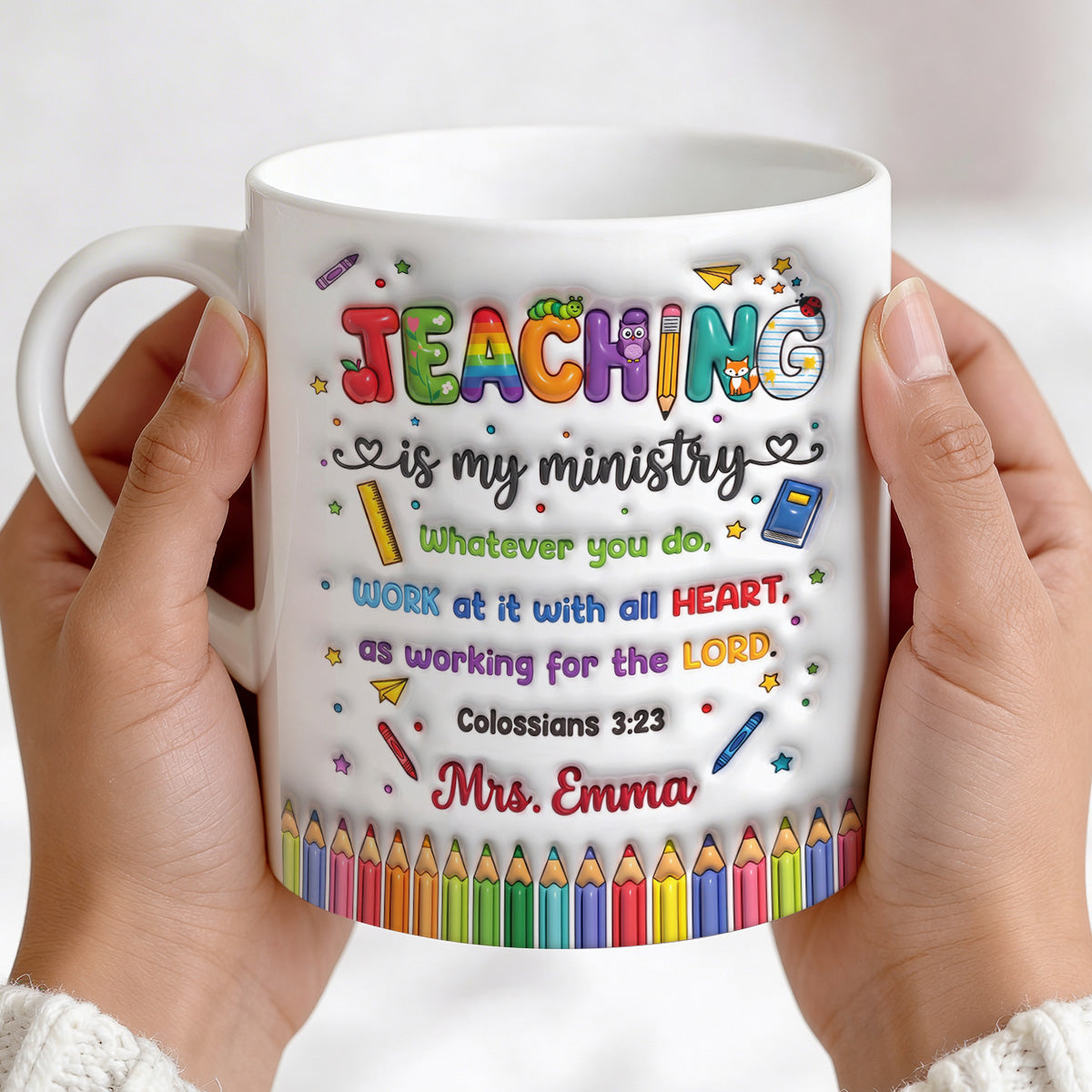Teaching Is My Ministry - Personalized Ceramic Coffee Mug