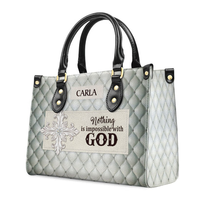 Faith-Inspired - Personalized Leather Handbag GMJSLB200089
