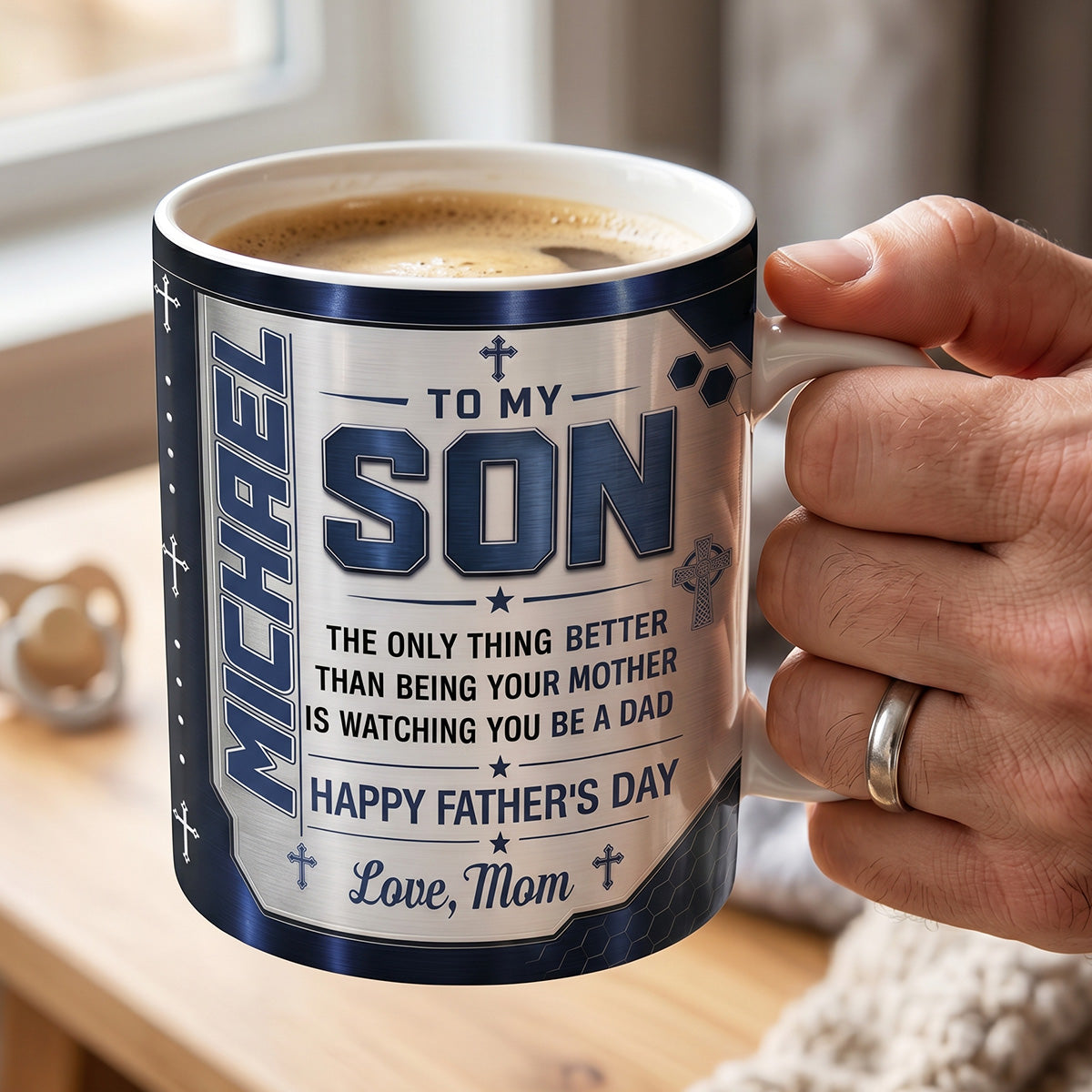 Watching You Be a Dad - Personalized Coffee Mug