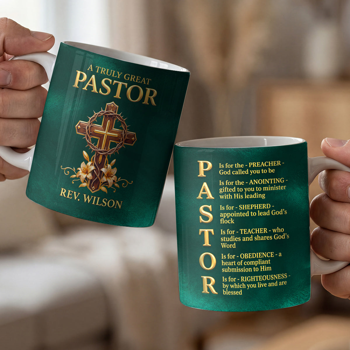 Steadfast Prayer - Personalized Ceramic Coffee Mug