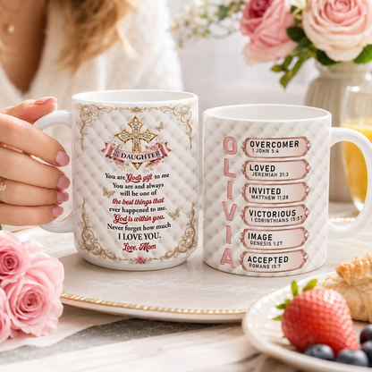 You Are God's Gift To Me - Personalized Ceramic Coffee Mug
