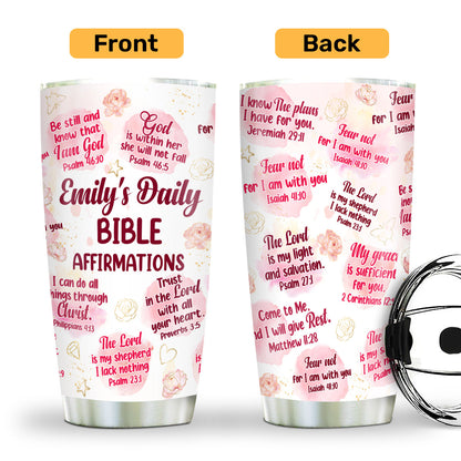 Faith-Inspired Gift for Women - Personalized Stainless Steel Tumbler