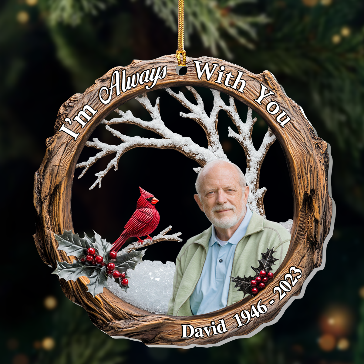 Memorial Keepsake - Personalized Acrylic Ornament GOJS10059