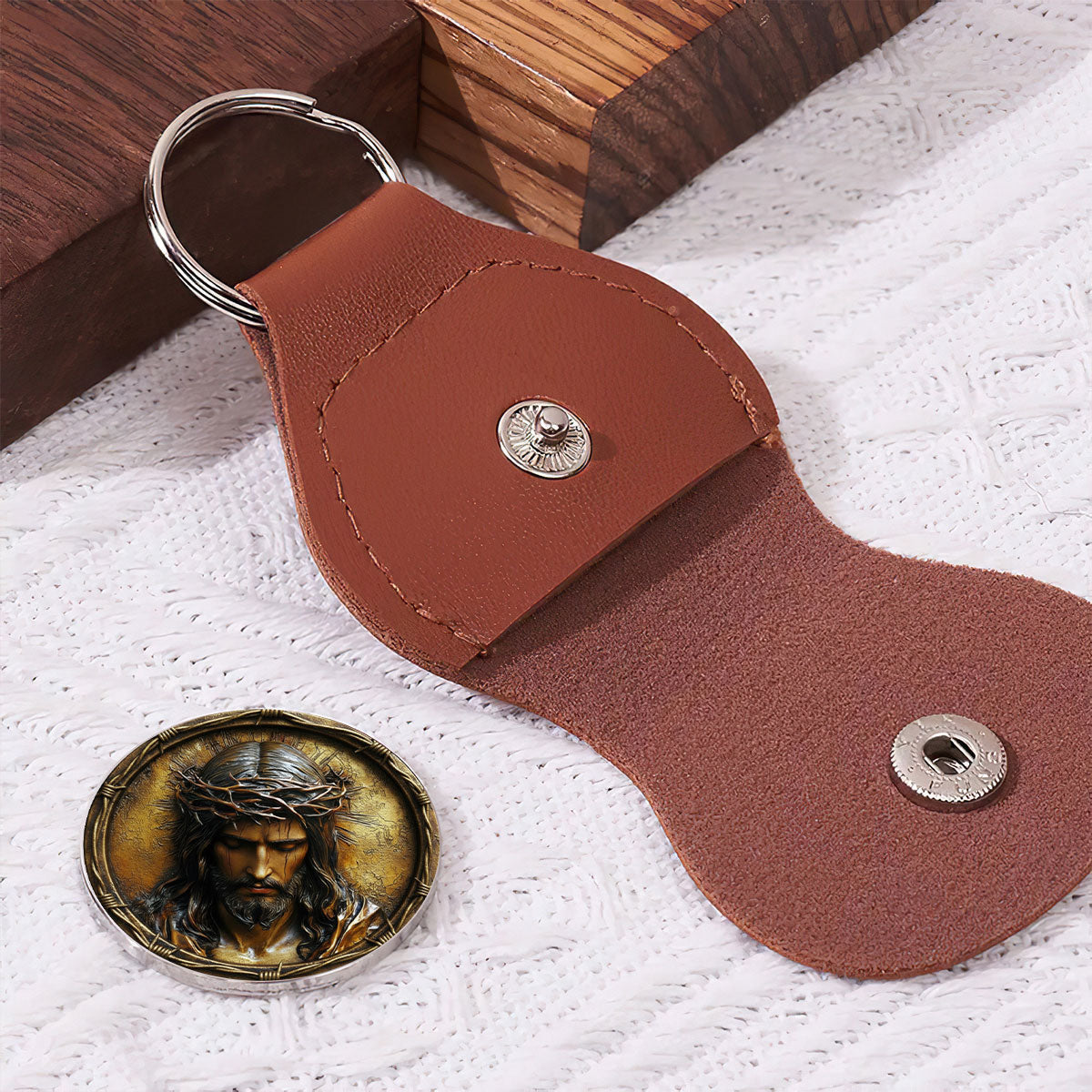 Because Of His Love - Personalized Christian Keepsake - Gift For Men