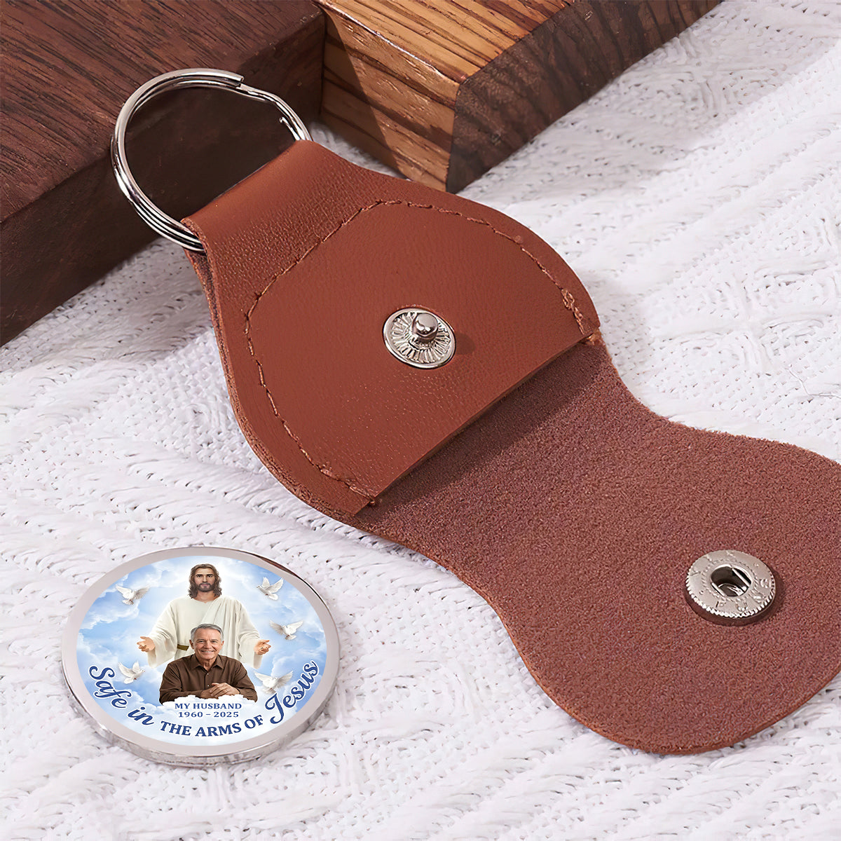 Heaven Holds My Heart - Personalized Memorial Keepsake