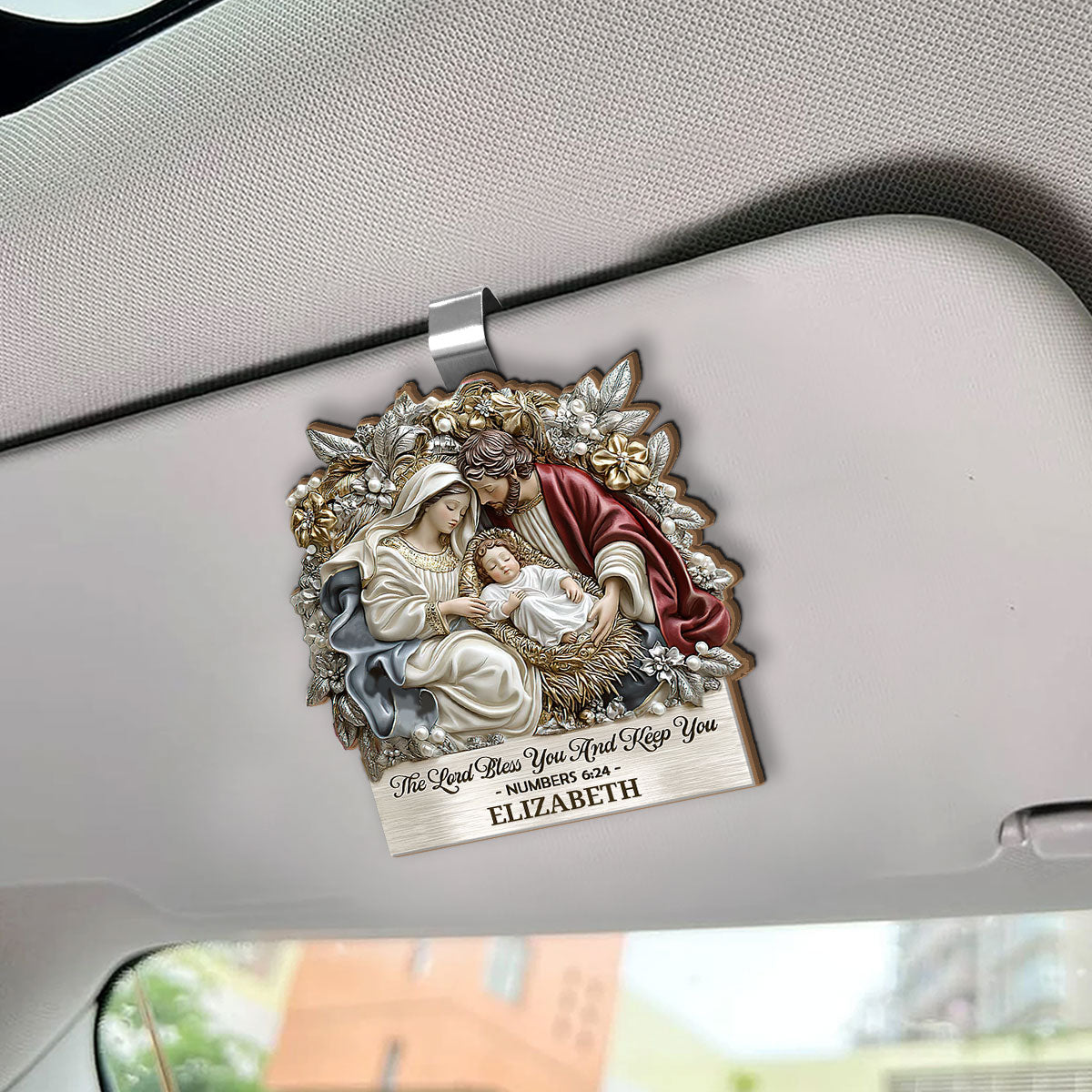 The Lord Bless You And Keep You - Personalized Car Visor Clip
