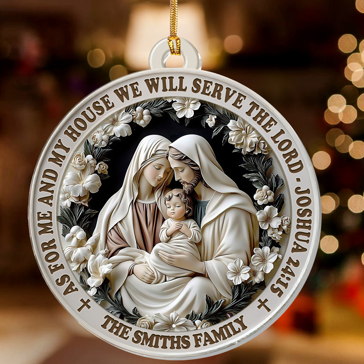 Faith Quote - Personalized Acrylic Ornament - Christian Home Decor GOJS10021