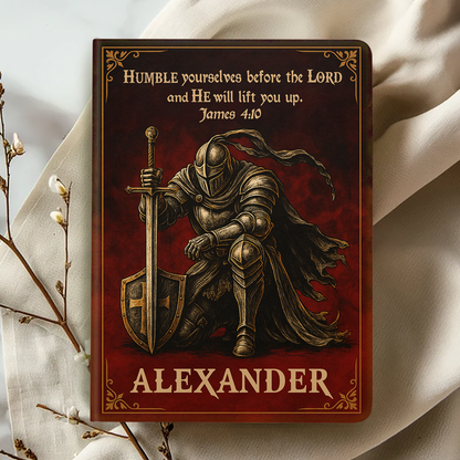 Humble Yourselves Before The Lord - Personalized Leather Notebook GMJSNB200092