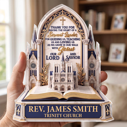 Heart of a Servant Leader - Personalized Acrylic Plaque GAPJS10005