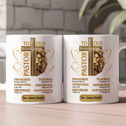 Faith-Inspired Gift for Pastor - Personalized Ceramic Coffee Mug