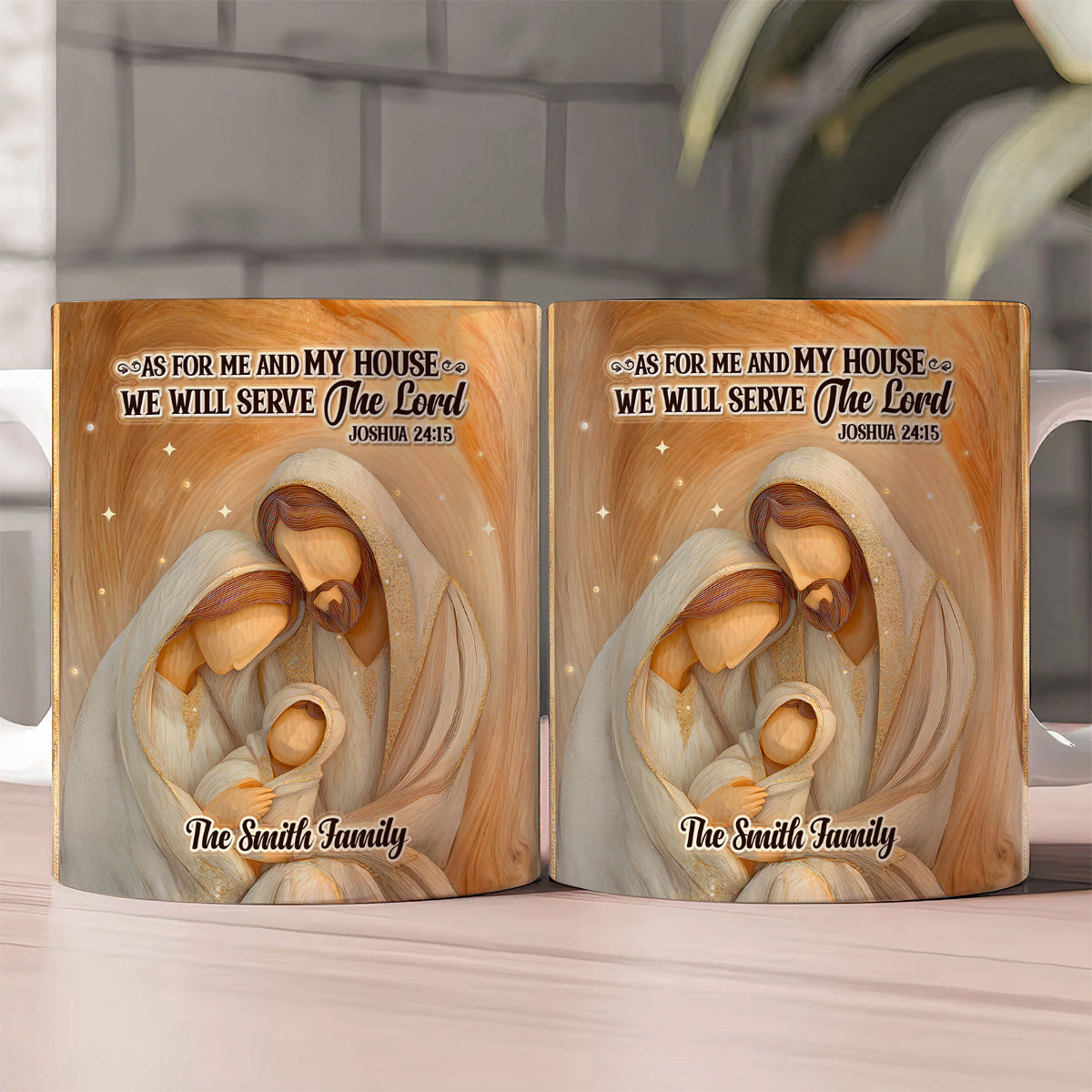 As For Me And My House - Custom Name Coffee Mug