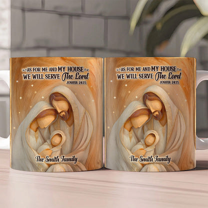 As For Me And My House - Custom Name Coffee Mug