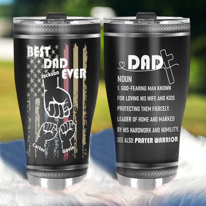 Best Dad Ever - Personalized Stainless Steel Tumbler 20oz