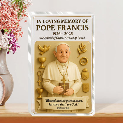 Thank You Father - Custom Shaped Acrylic Plaque GAPJS10257