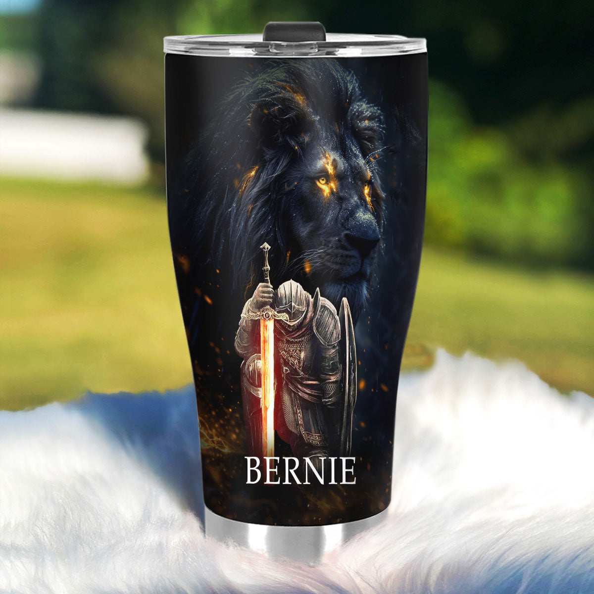 Warning I'm A Child Of God - Personalized Stainless Steel Tumbler