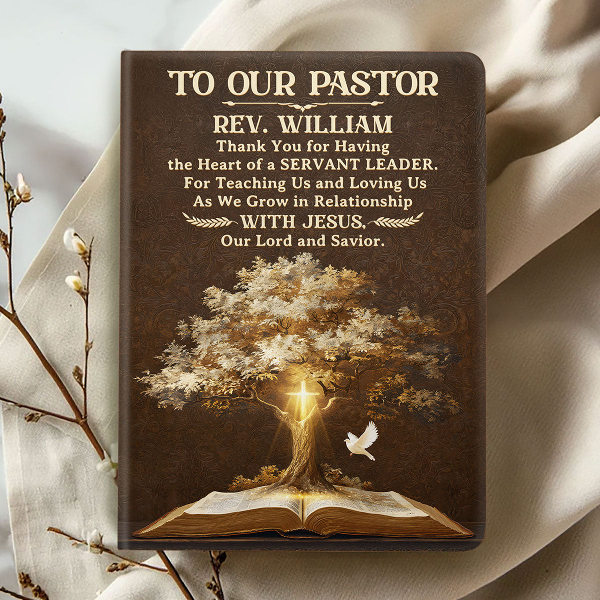 Blessed To Have You - Personalized Leather Cover Notebook GMJSNB200039