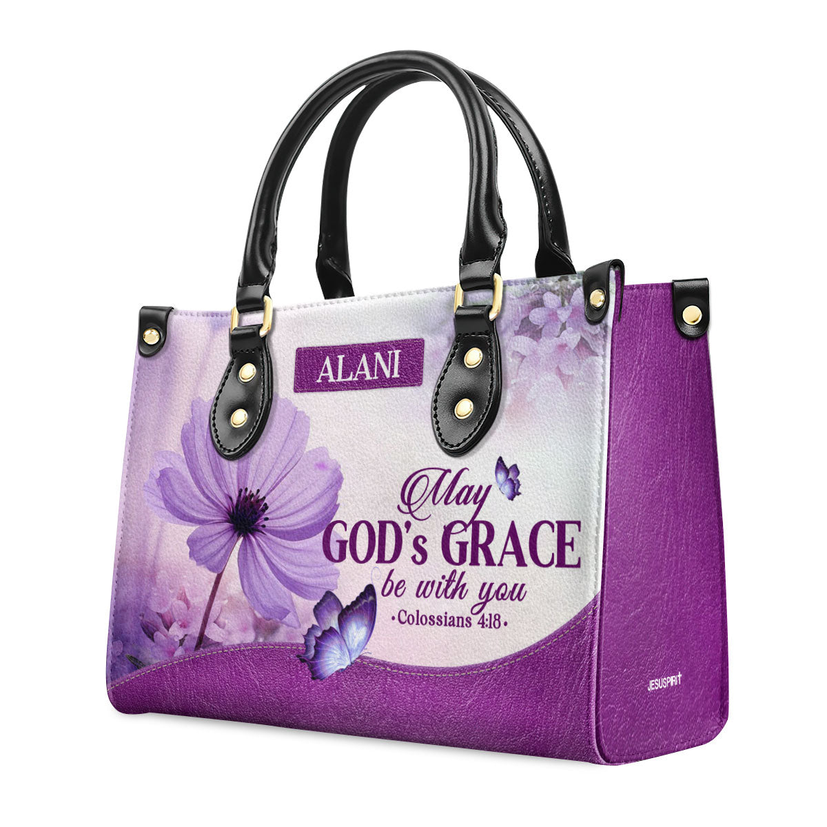 Faith Quote - Personalized Leather Handbag GMJSLB200104