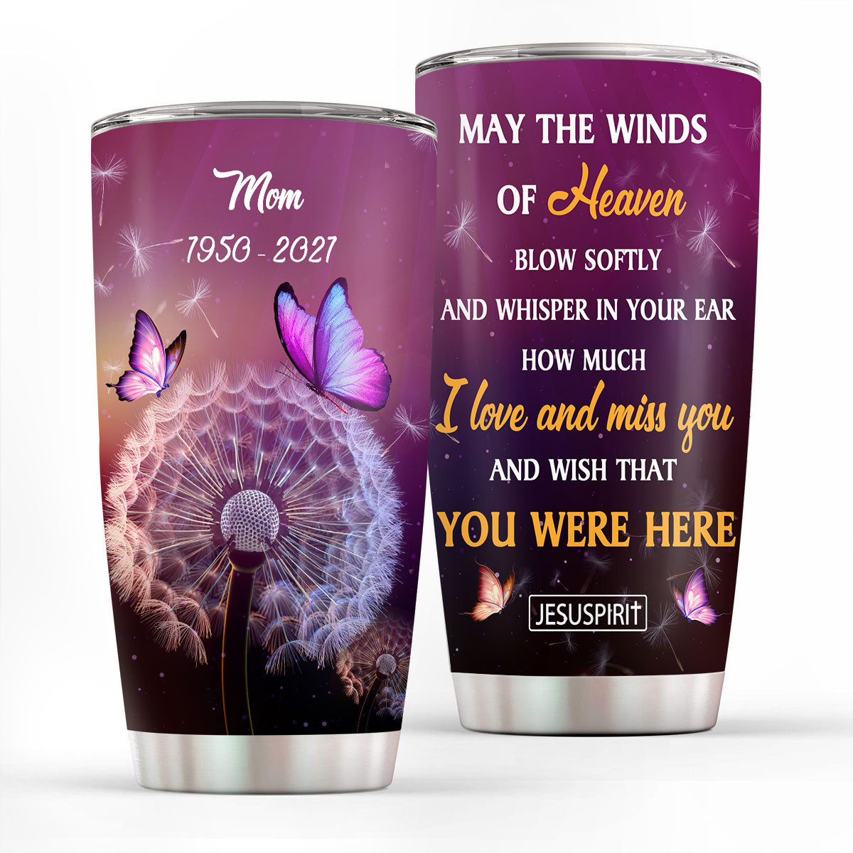 I Love and Miss You - Personalized Tumbler