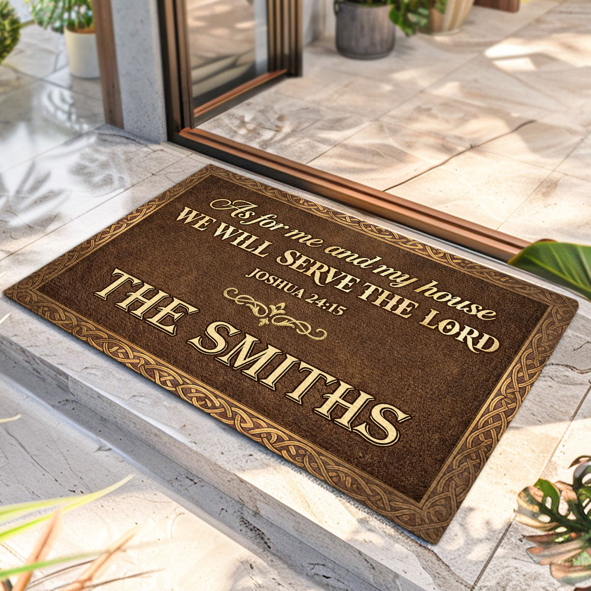 Bible Verse - Personalized Christian Doormat