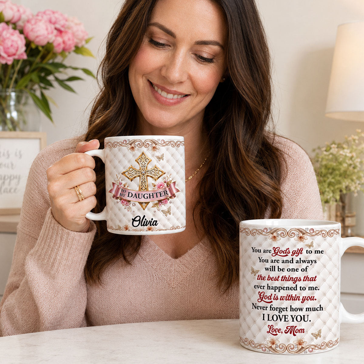 You Are God's Gift To Me - Personalized Coffee Mug