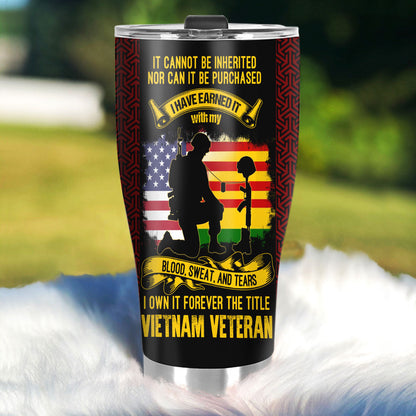 It Cannot Be Inherited - Personalized Military Tumbler