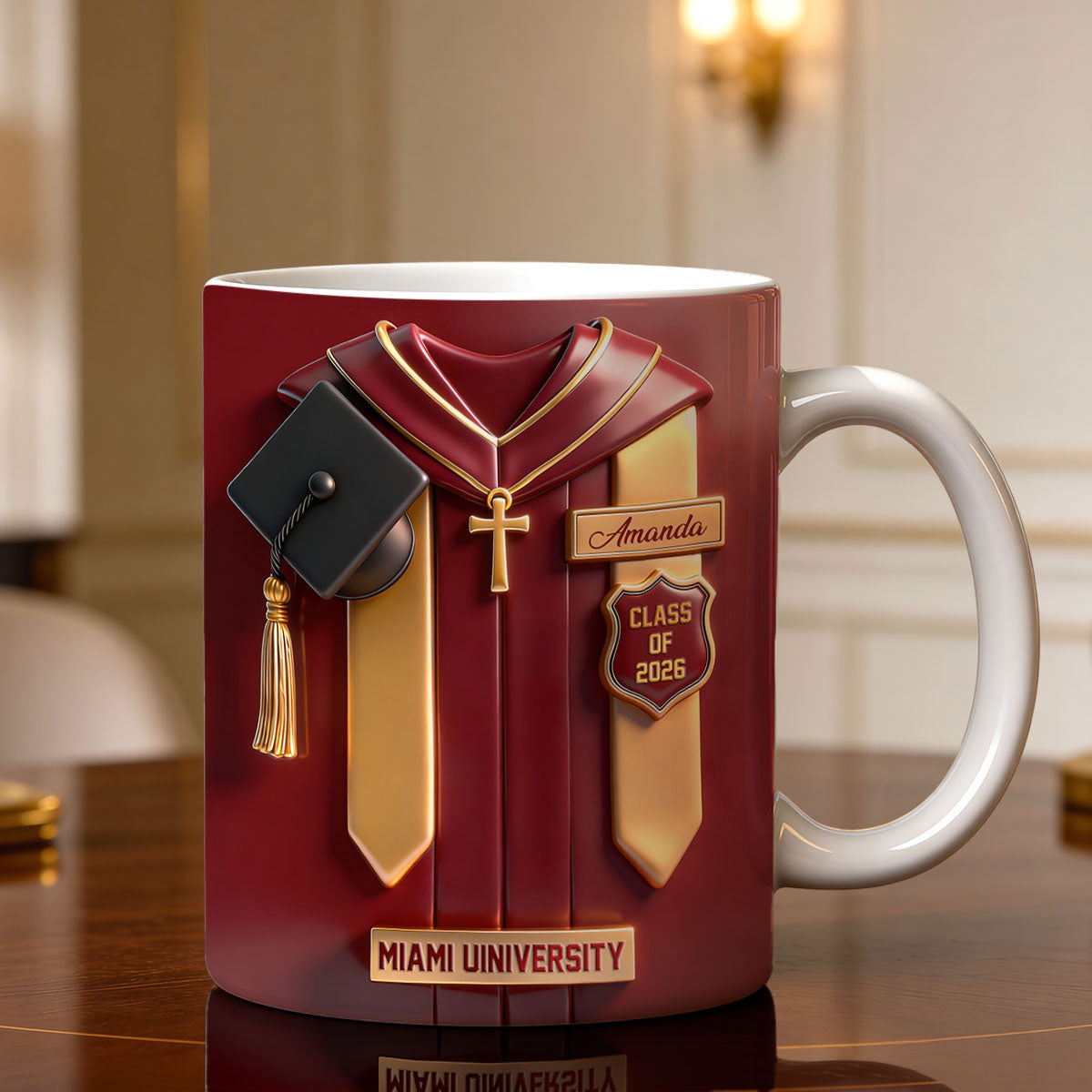 Congrats Graduation - Personalized Ceramic Coffee Mug