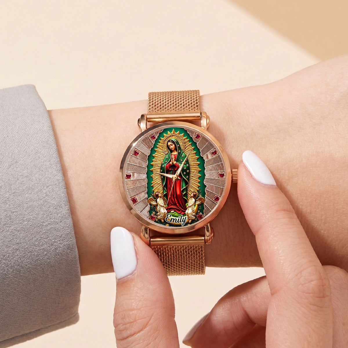 Our Lady Of Guadalupe - Personalized Women's Wrist Watch TC100026