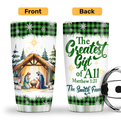 Faith-Inspired Gift - Personalized Stainless Steel Tumbler