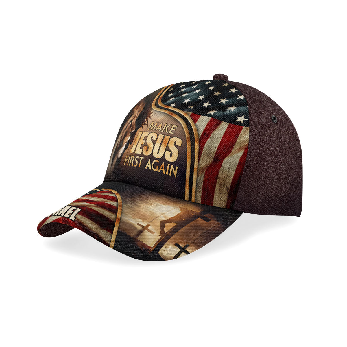 Make Jesus First Again - Personalized Classic Cap Faith