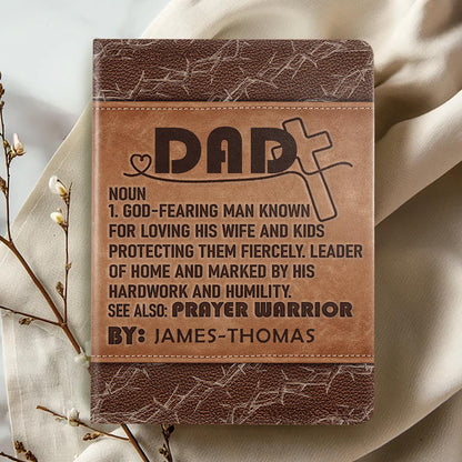Dad Definition - Personalized Leather Cover Notebook GMJSNB200110