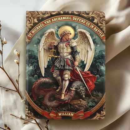 Defender Of Heaven - Personalized Leather Cover Notebook GMJSNB200019