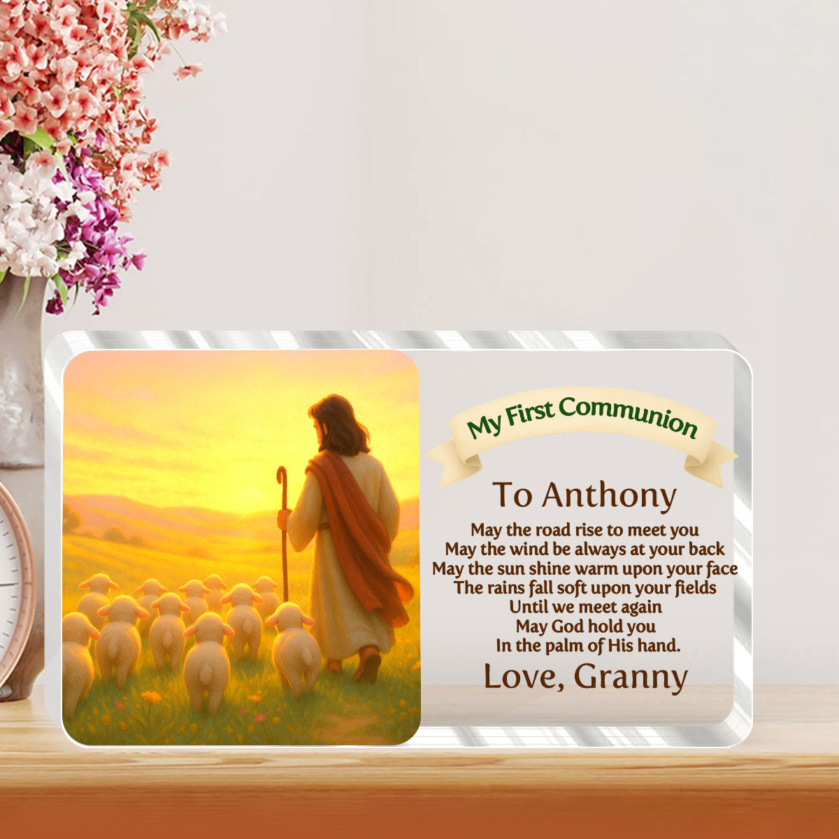 May God Hold You - First Communion Acrylic Keepsake GAPJS10234