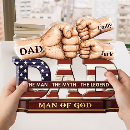 The Man The Myth The Legend - Personalized Acrylic Plaque GAPJS10047